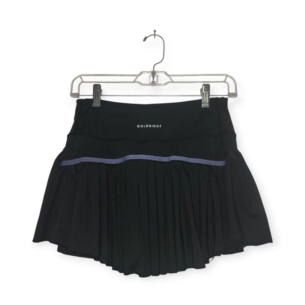 Goldhinge Black Pleated Tennis Skirt Skort Small Athletic Golf Activewear